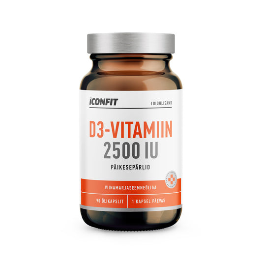 ICONFIT Vitamin D3 2500IU (90 Oil Capsules) - EST
