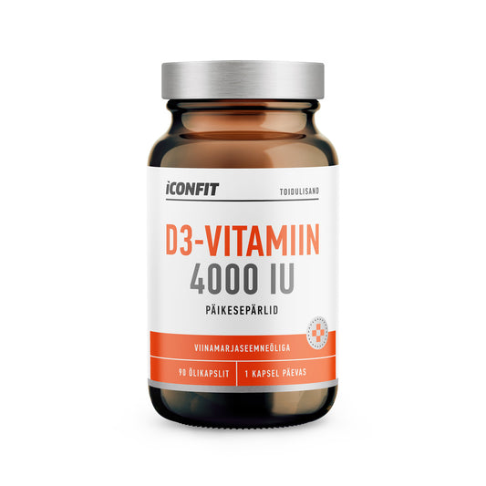 ICONFIT Vitamin D3 4000IU (90 Oil Capsules) - EST