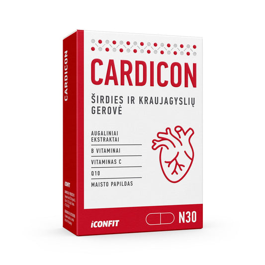 ICONFIT Cardicon - Širdies ir kraujagyslių gerovė, N30 LT